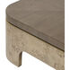 McKinney 44 X 44 inch Mushroom Oak with Mappa Burl Coffee Table