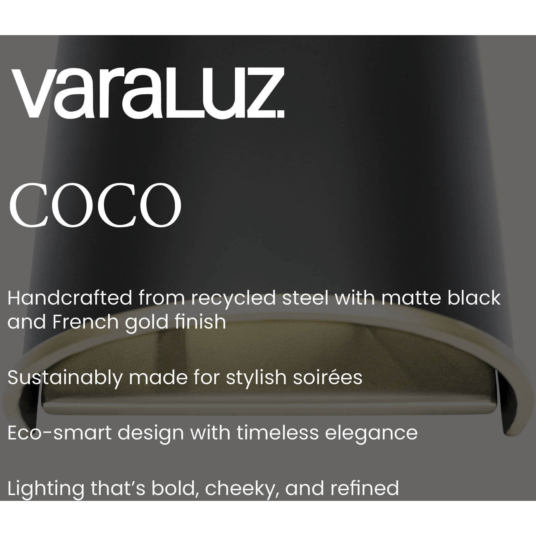 Coco 2 Light 8 inch Matte Black/French Gold Wall Sconce Wall Light