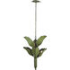 Banana Leaf 6 Light 25 inch Banana Leaf Chandelier Ceiling Light in Natural Green