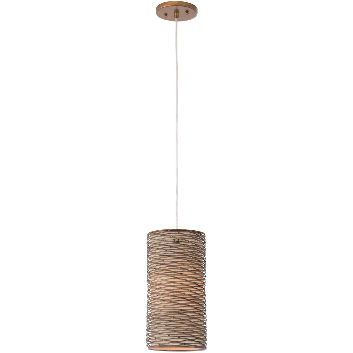 Flow 1 Light 6.63 inch Hammered Ore Mini Pendant Ceiling Light
