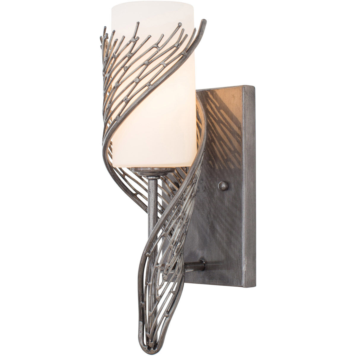 Flow Wall Sconce Wall Light in Steel, Left
