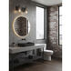 Bromyard 2 Light 16.4 inch Matte Black and Aged Brass Bath Vanity Wall Light, Luz Studio