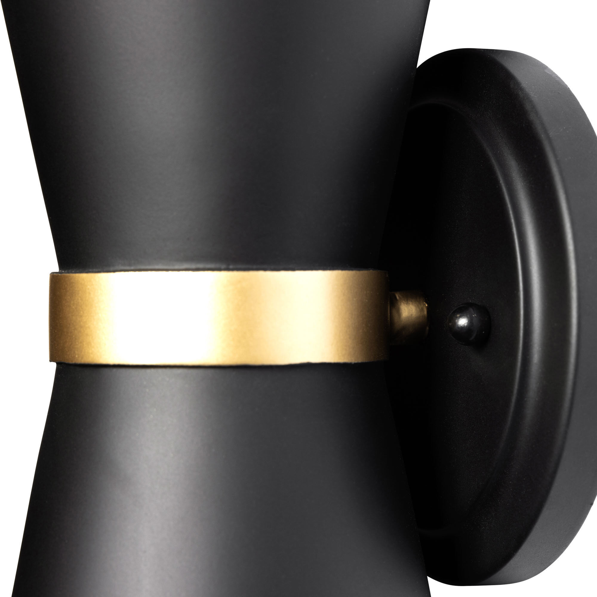 Mad Hatter 2 Light 5 inch Matte Black and French Gold Wall Sconce Wall Light