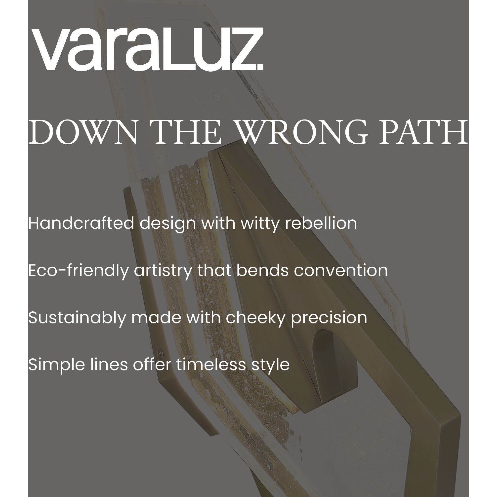 Down the Wrong Path 1 Light 9.5 inch Brass Kisser Wall Sconce Wall Light