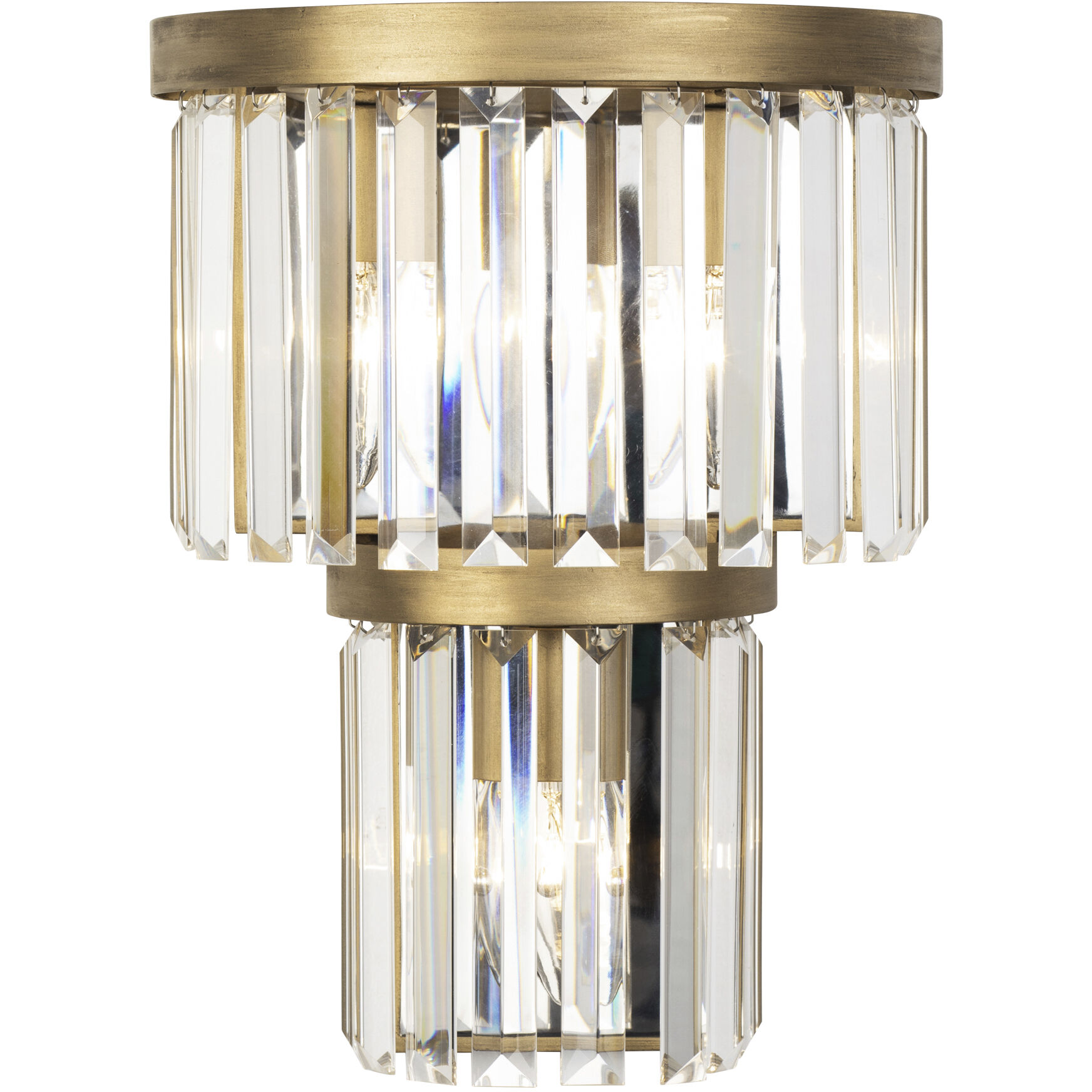 Social Club 3 Light 10.5 inch Havana Gold Wall Sconce Wall Light
