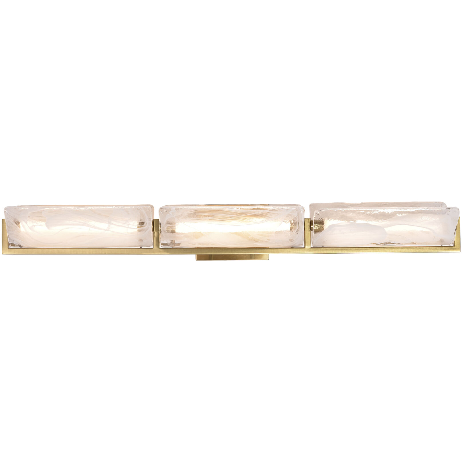 Mingle 3 Light 38 inch Satin Brass Bath Light Wall Light