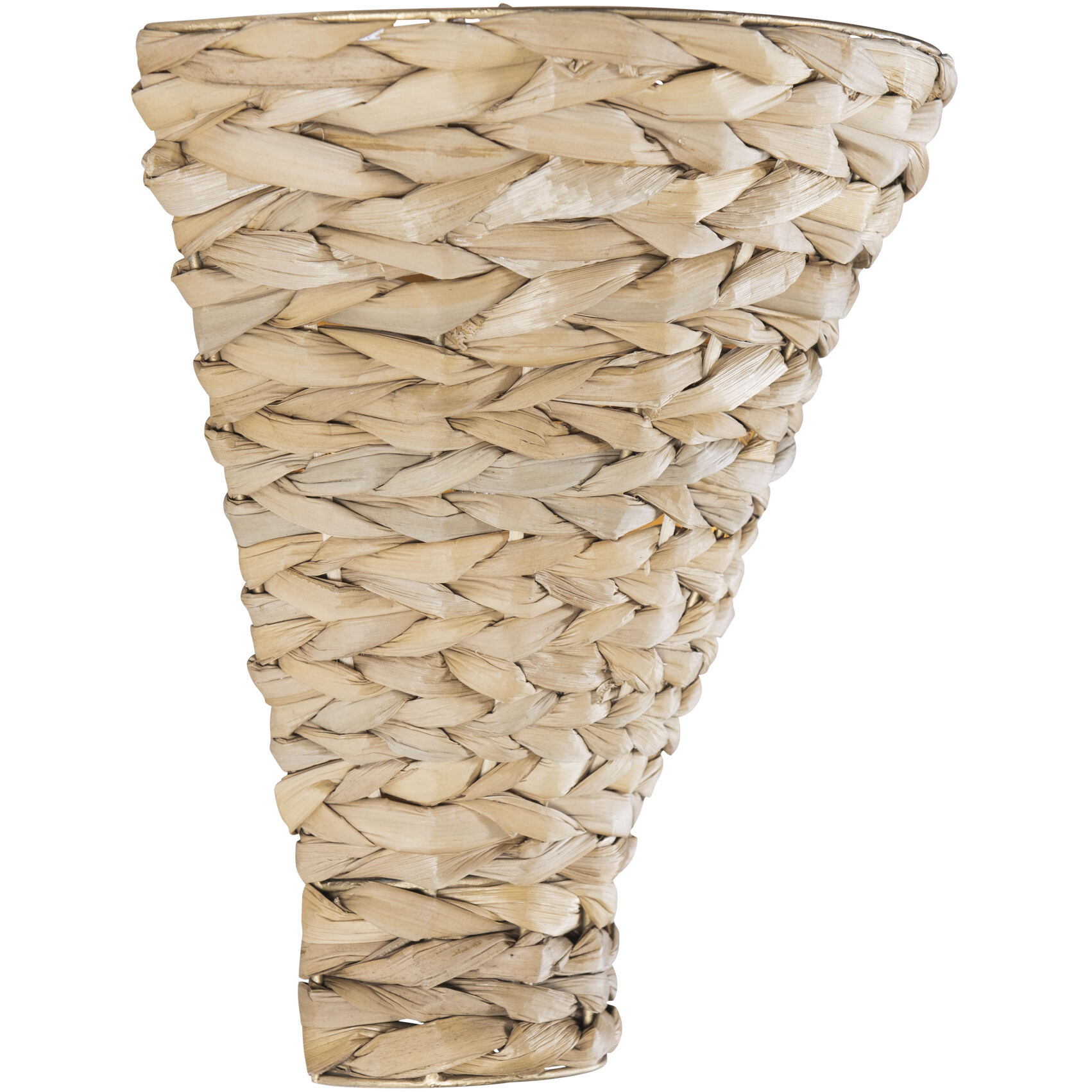 Hilton Head 1 Light 10.25 inch French Gold with Natural Seagrass Wall Sconce Wall Light