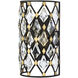Windsor 1 Light 7 inch Carbon and Havana Gold Wall Sconce Wall Light