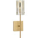 Chroman Empire 1 Light 4.53 inch Satin Gold Wall Sconce Wall Light