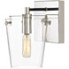 Arlo 1 Light 5 inch Black/Polished Nickel Bath Vanity Light Wall Light