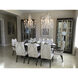 Barcelona 6 Light 27 inch Transcend Silver Chandelier Ceiling Light