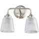 Westport 2 Light 13 inch Brushed Nickel Bath Vanity Wall Light
