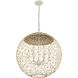 Cayman 6 Light 24 inch Country White Pendant Ceiling Light