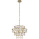 Fleur 4 Light 22 inch French Gold Chandelier Ceiling Light, Smithsonian Collaboration