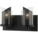 So Inclined 2 Light 11 inch Black Bath Vanity Wall Light