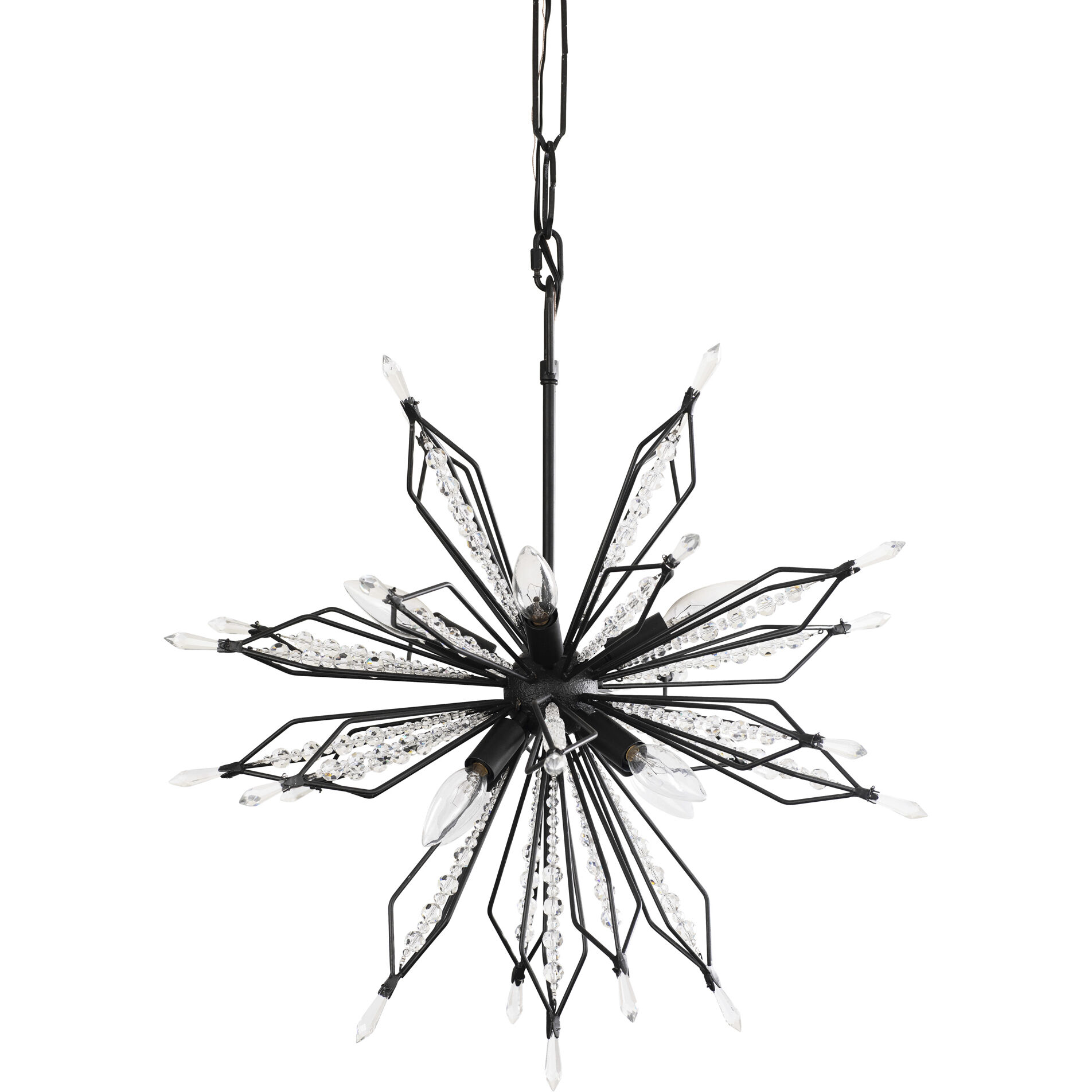 Orbital 8 Light 22 inch Carbon Pendant Ceiling Light