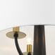 Patchwork 3 Light 18 inch Black with Satin Brass Pendant Ceiling Light