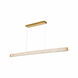 Golden Ratio 1 Light 59 inch Satin Gold Linear Pendant Ceiling Light