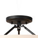 Blonde Moment 3 Light 16.5 inch Matte Black and Honey with Medium Oak Semi-Flush Ceiling Light