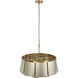 Peep Show 5 Light 24 inch Sunwashed Silver and Brushed Sienna Pendant Ceiling Light