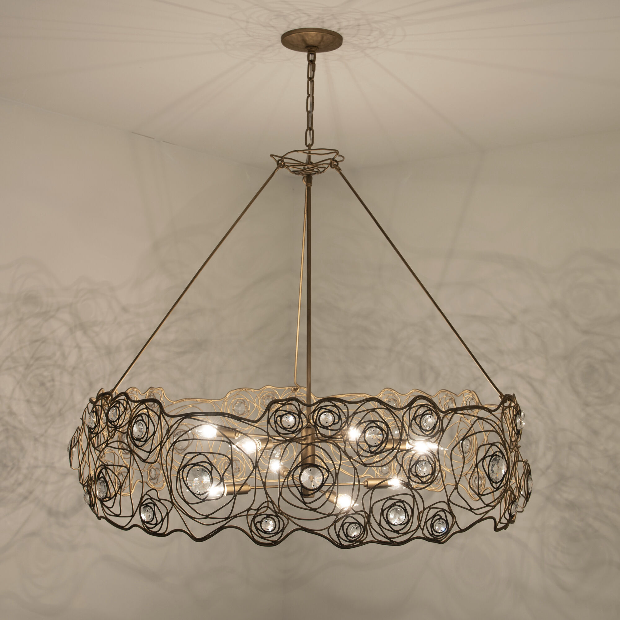 Ethereal Rose 8 Light 40.25 inch Havana Gold Ombre Chandelier Ceiling Light