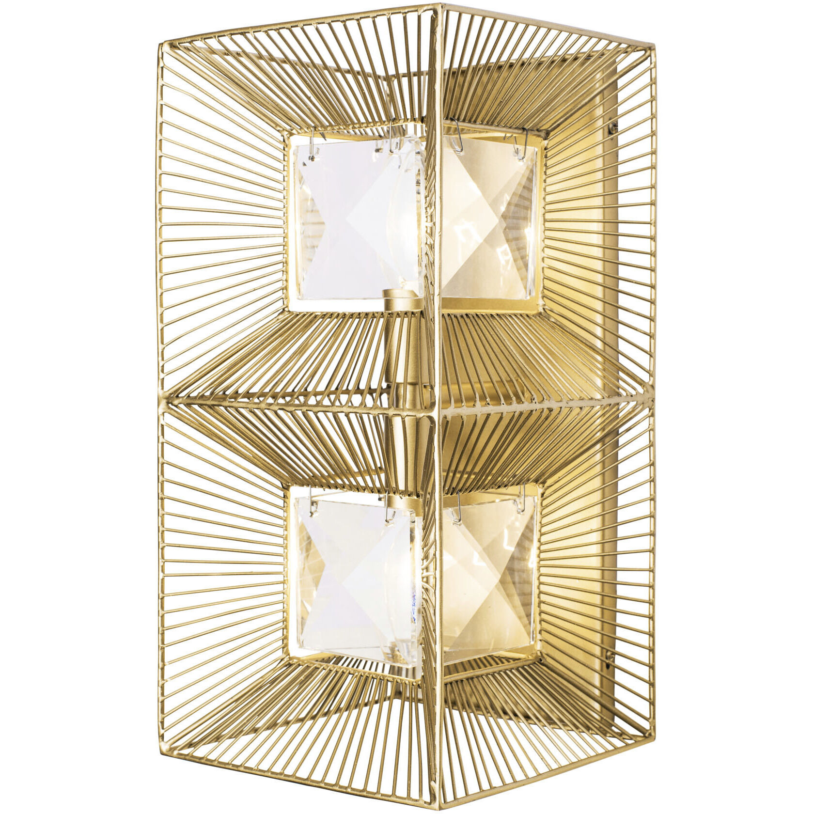 Arcade 2 Light 7 inch French Gold Wall Sconce Wall Light