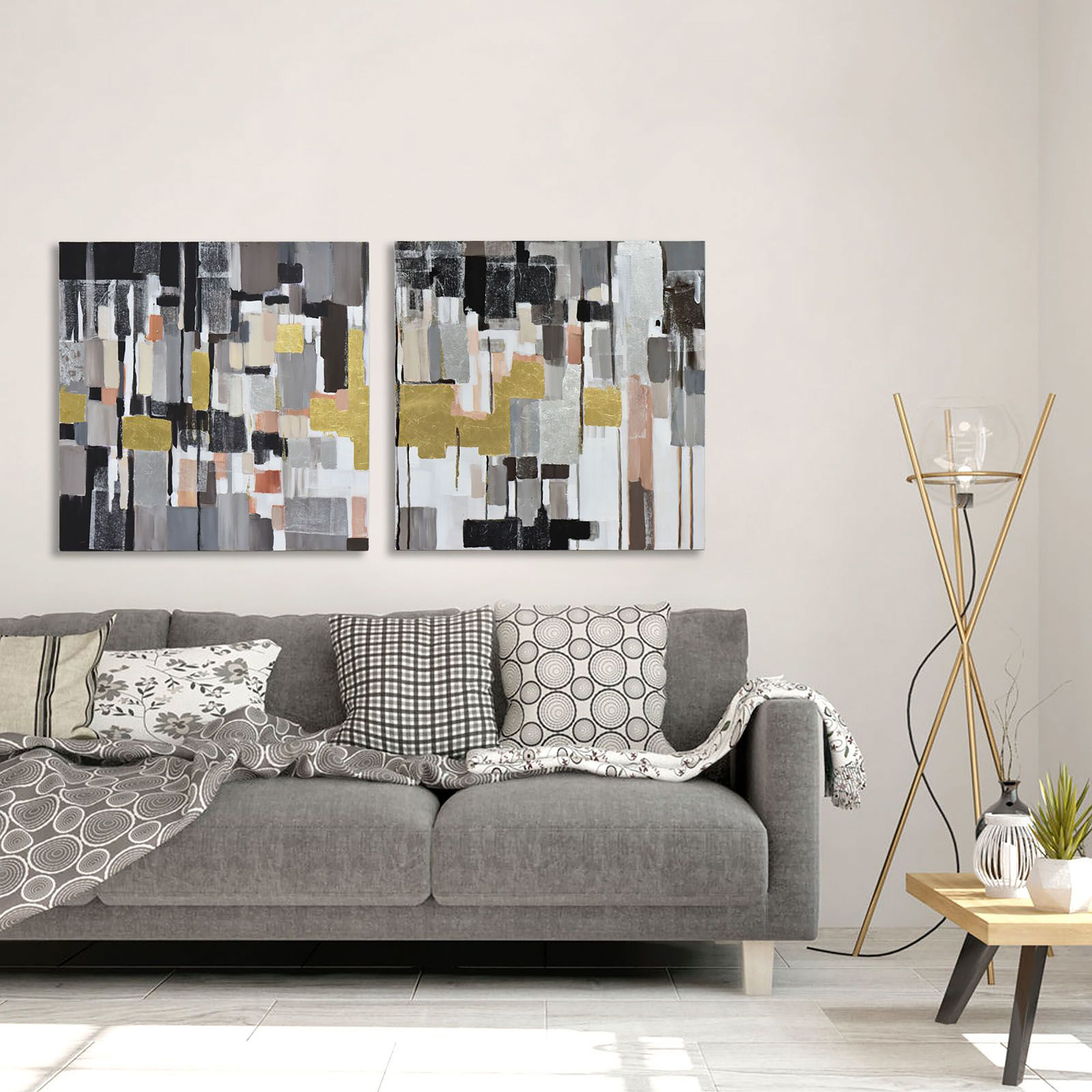 Leaf of Faith Multi-color Diptych Wall Art