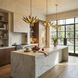 Zanara 3 Light 19 inch Brass Kisser Pendant Ceiling Light
