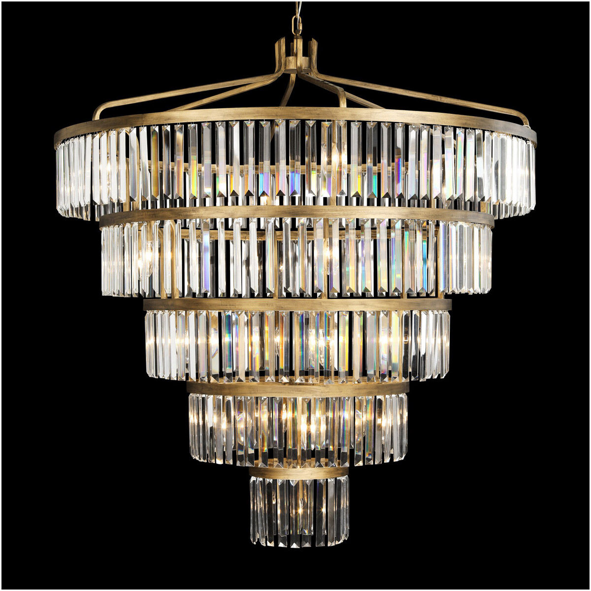 Social Club 25 Light 44 inch Gold Chandelier Ceiling Light