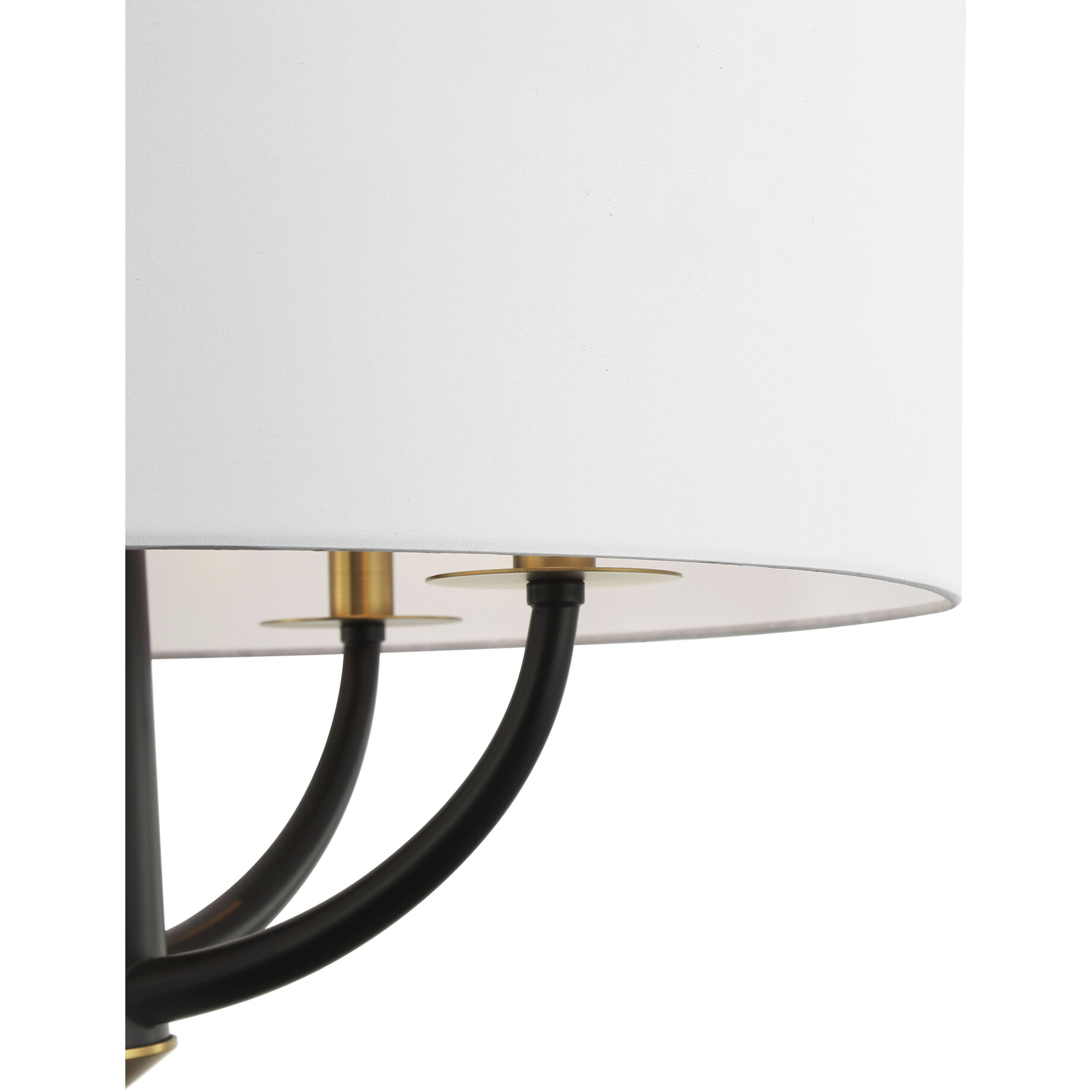 Patchwork 4 Light 24 inch Black with Satin Brass Pendant Ceiling Light