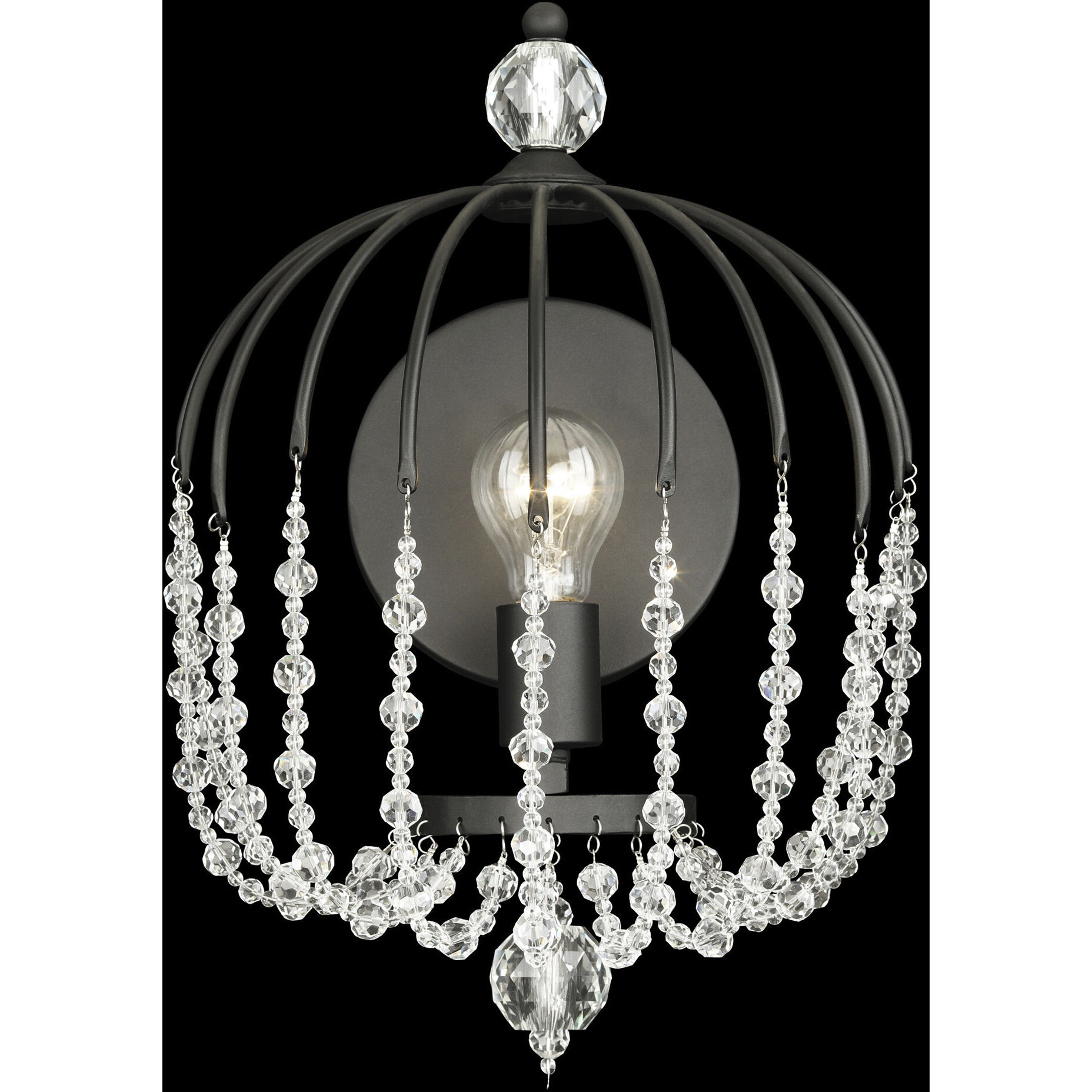 Voliere 1 Light 12.25 inch Matte Black Wall Sconce Wall Light