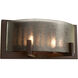 Firefly 2 Light 10.75 inch Industrial Bronze Bath Vanity Wall Light