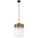 Matrix 3 Light 14 inch Havana Gold Pendant Ceiling Light