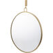 Stopwatch 32 X 30 inch Gold Wall Mirror, Varaluz Casa