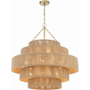 Shyla 20 Light 32 inch Soft Gold Chandelier Ceiling Light