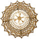 Swoon 6 Light 20 inch Antique Gold Foyer Ceiling Light, Smithsonian Collaboration