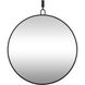 Stopwatch 43.25 X 40 inch Black Accent Wall Mirror, Varaluz Casa