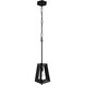 Gymnast 1 Light 10 inch Black Pendant Ceiling Light