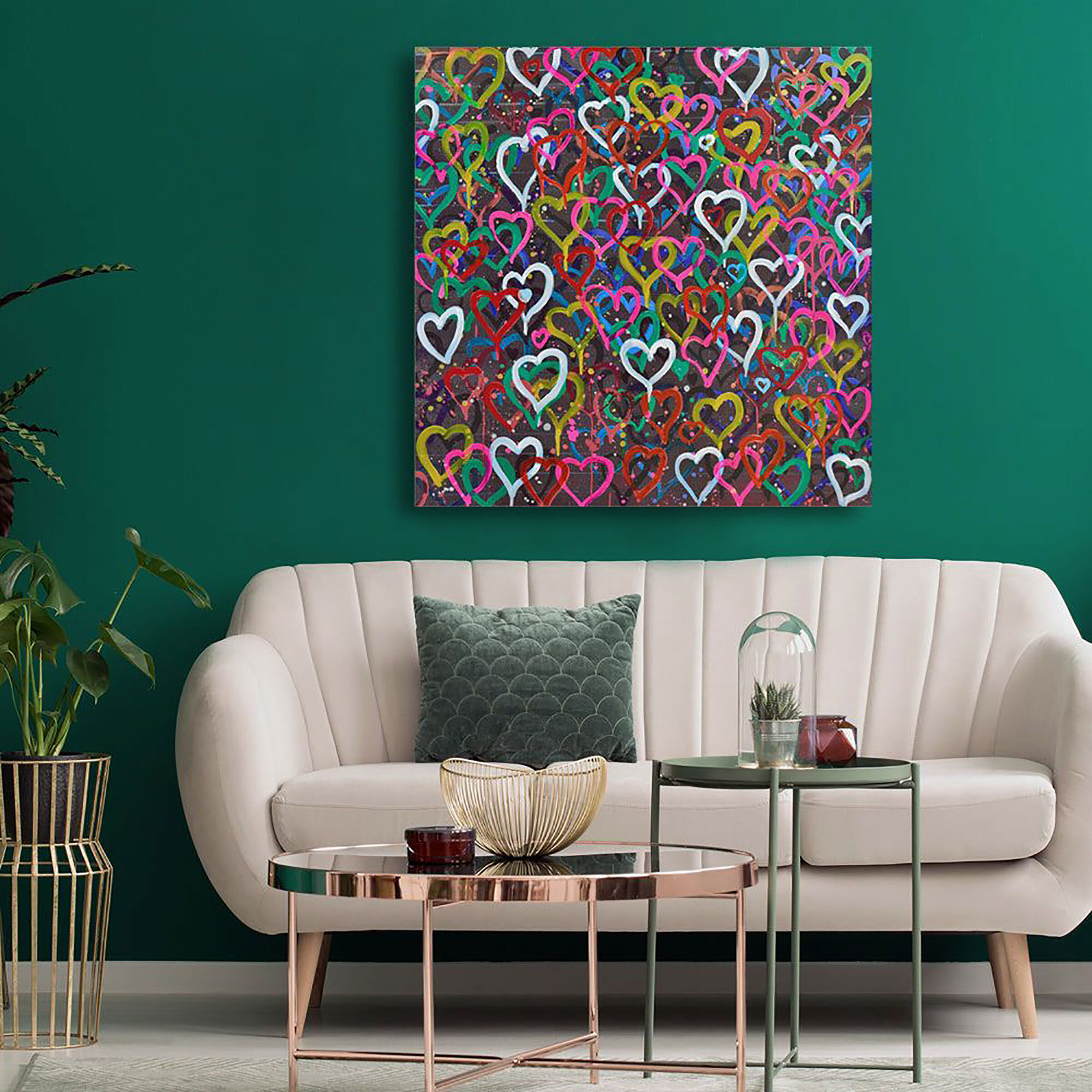 Whole Lotta Love Multi-color Wall Art