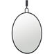 Stopwatch 33.25 X 22.25 inch Black Powder Room Mirror, Varaluz Casa