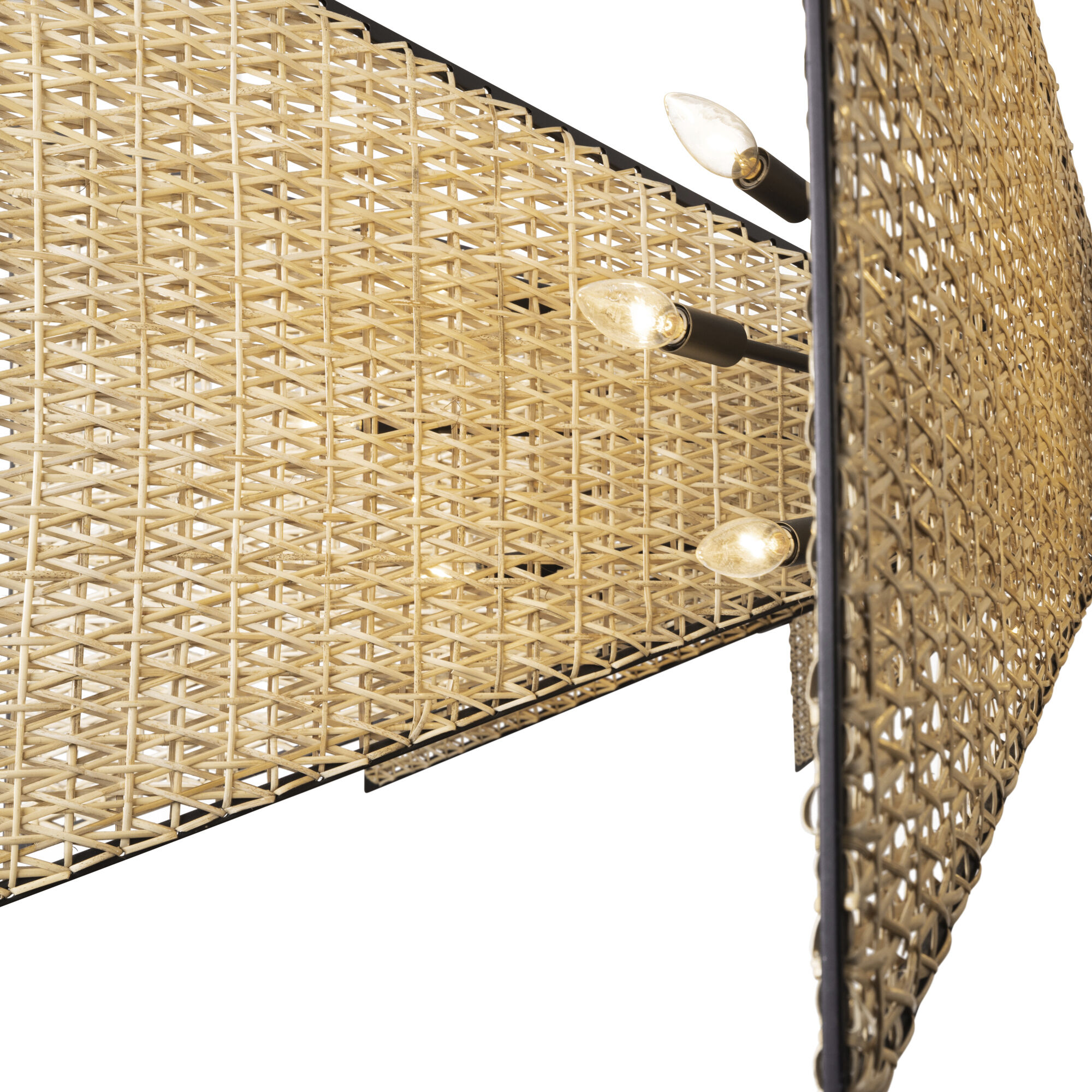 Machina 30 Light 73 inch Matte Black with Sulihiya Chandelier Ceiling Light