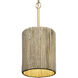 Jacob's Ladder 1 Light 8 inch French Gold Mini Pendant Ceiling Light, Smithsonian Collaboration