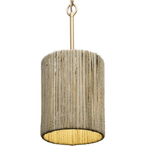 Jacob's Ladder 1 Light 8 inch French Gold Mini Pendant Ceiling Light, Smithsonian Collaboration