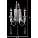 Barcelona 2 Light 10.5 inch Transcend Silver Wall Sconce Wall Light