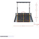 Brasserie 3 Light 32.5 inch Blackened Zinc and Heritage Bronze Linear Pendant Ceiling Light