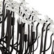 Wildflower 15 Light 40 inch Matte Black Chandelier Ceiling Light, Smithsonian Collaboration