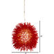 Urchin 1 Light 9 inch Super Red Mini Pendant Ceiling Light