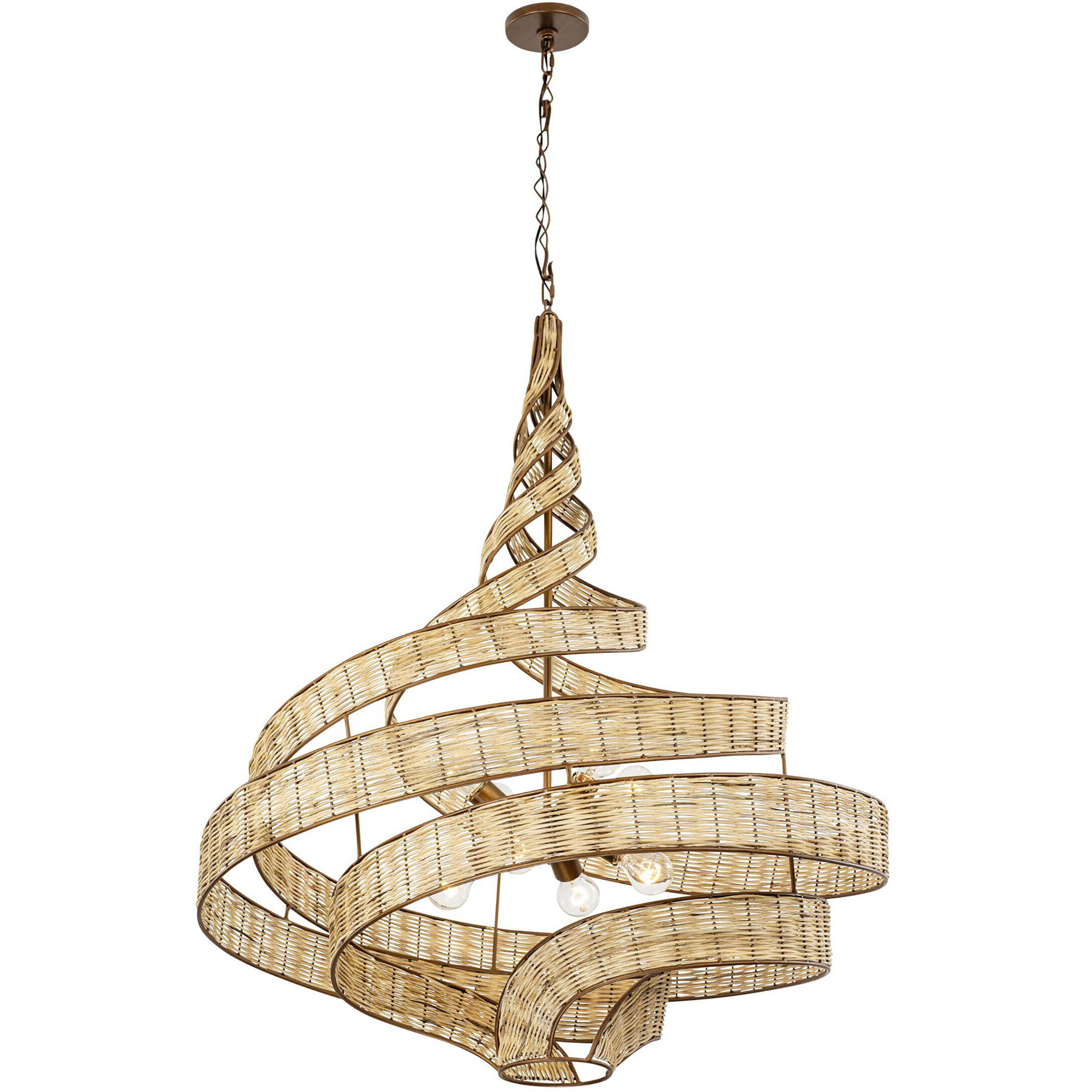 Flow 8 Light 36 inch Baguette Pendant Ceiling Light, Smithsonian Collaboration