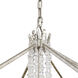 Barcelona 7 Light 26 inch Transcend Silver and Clear Pendant Ceiling Light