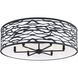 Kato 6 Light 30 inch Carbon Black Semi-Flush Ceiling Light